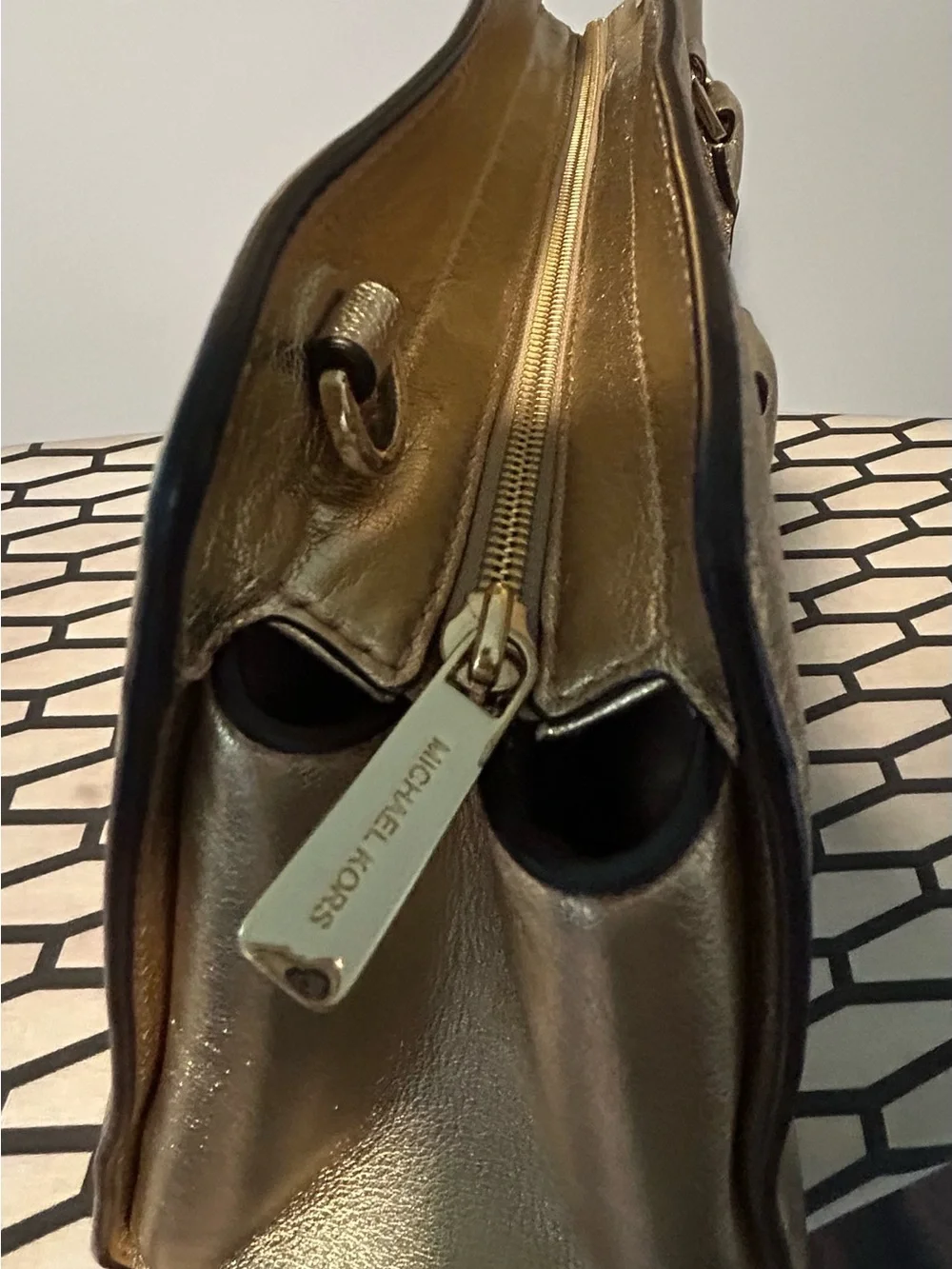 Michael Kors “Selma” Large Saffiano Leather Satchel